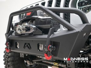 Jeep Wrangler JL Front Bumper - Fab Fours - Stubby - w/ Guard Jeep Wrangler JL Front Bumper - Fab Fours - Stubby - w/ Guard